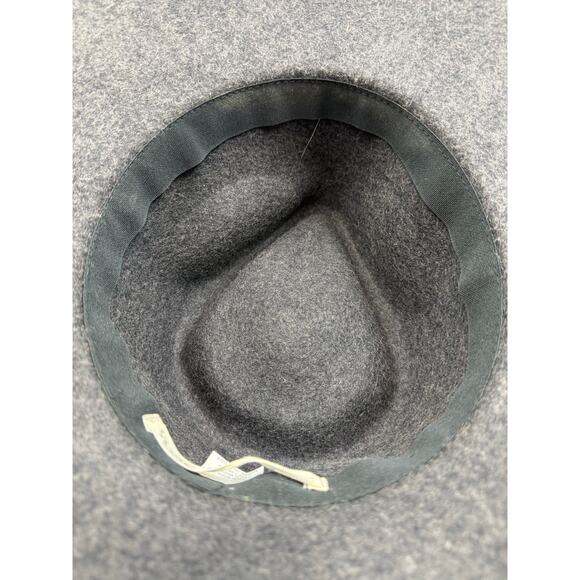 Michael Stars Gray 100% Wool Wide Brim Hat One Size Festival Country Western main image 12